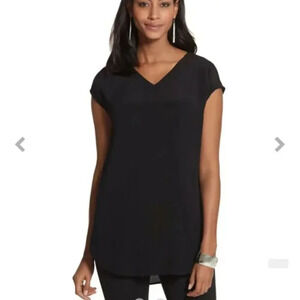 NWT Chico's Essential Layer Langley Top Black Size 3 Basic Sleeveless Casual XL